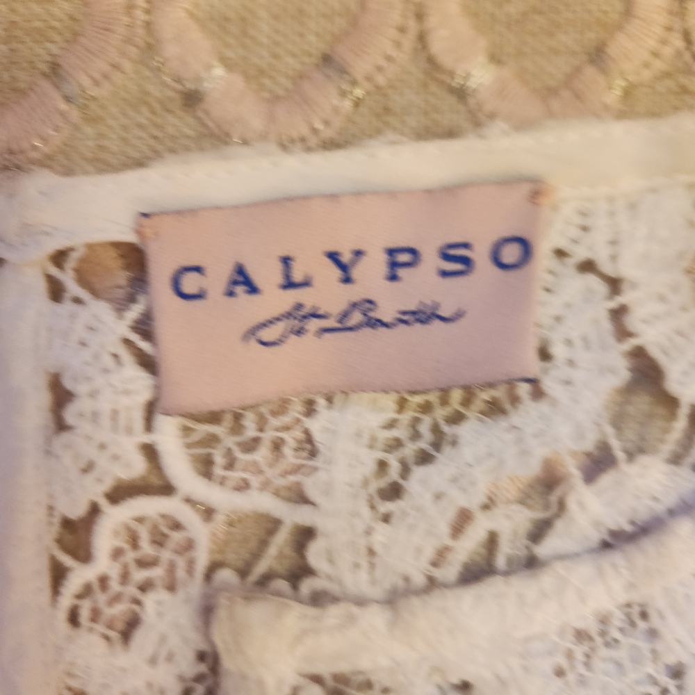Calypso St. Barth Women's Magnolia Dress in White, Size S?, $495 NWOT - Picture 6 of 12